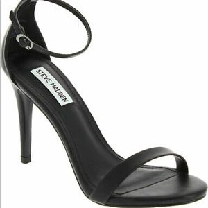 Steve Madden ankle strap black heels